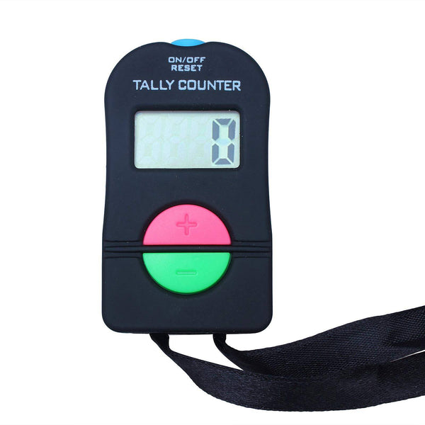 Clicker Electronic Counter, Digital Hand Tally Counter Electronic Manual Clicker with Lanyard Add Subtract Model For Running Golf Football - Golf Gift