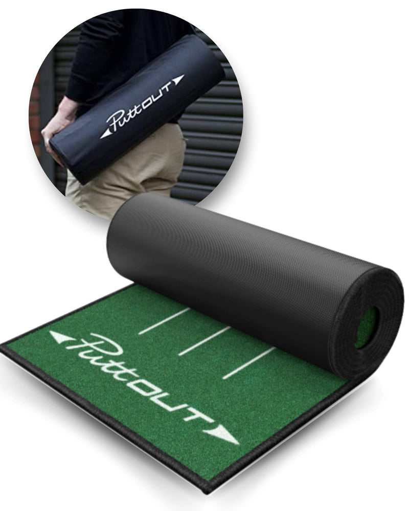 PuttOut Large Golf Putting Mat, 367cm x 67cm - Golf Gift