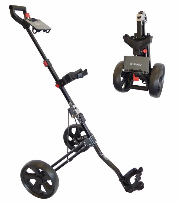 Cruiser Golf CR-Micro Ultra Compact Lightweight 2 Wheel Trolley - Golf Gift