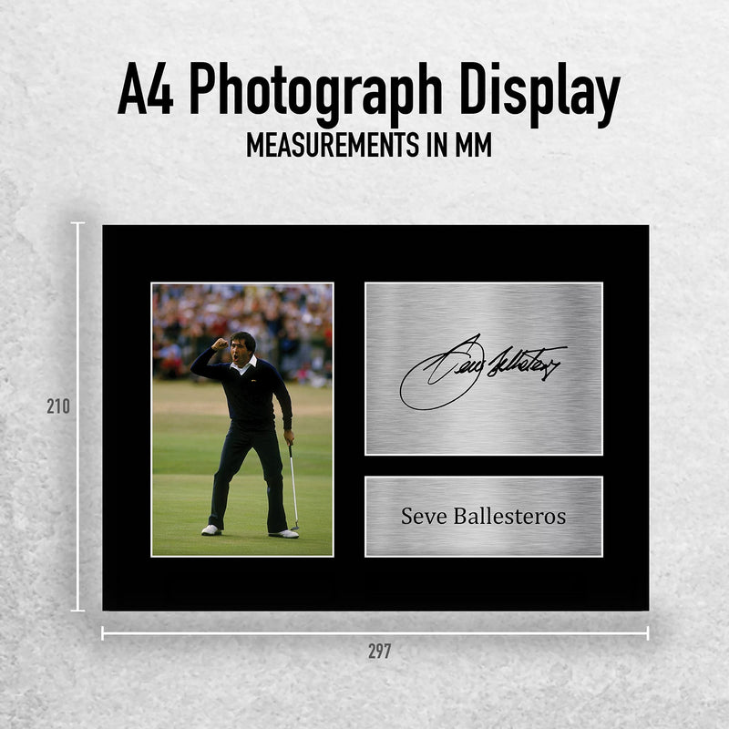 HWC Trading Seve Ballesteros Gift Signed A4 Printed Autograph Golf Gifts Photo Display - Golf Gift