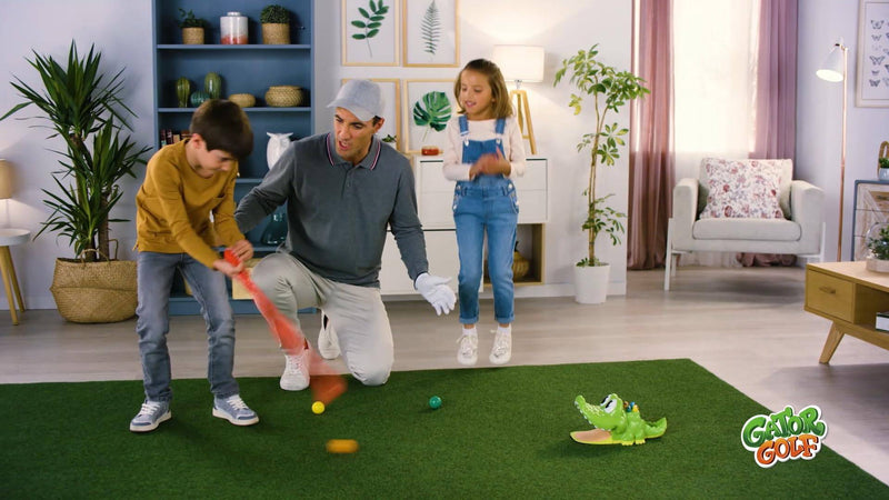 Gator Golf: The Fun Play-at-Home Mini Golf Game | Kids Interactive Action Golf Game | For 2-4 Players | Ages 3+ - Golf Gift