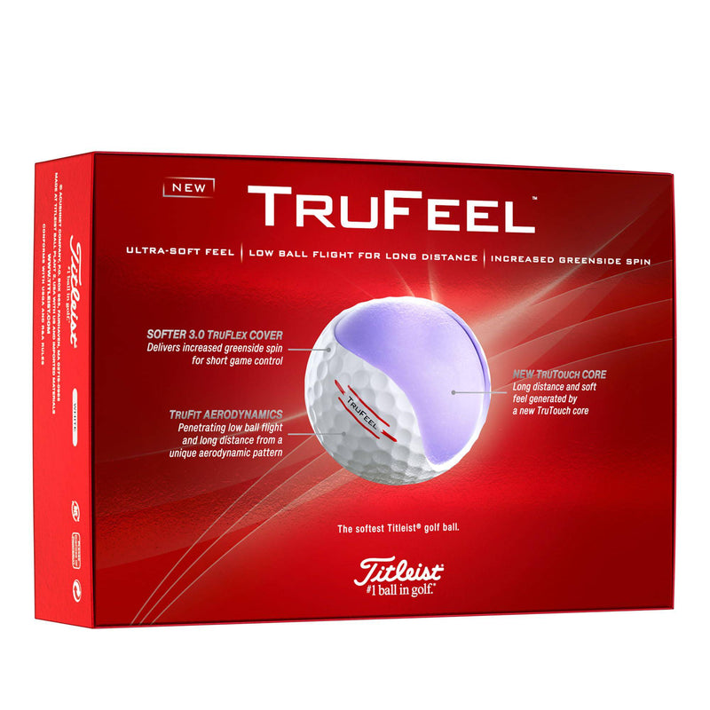 Titleist TruFeel Golf Ball, White - Golf Gift