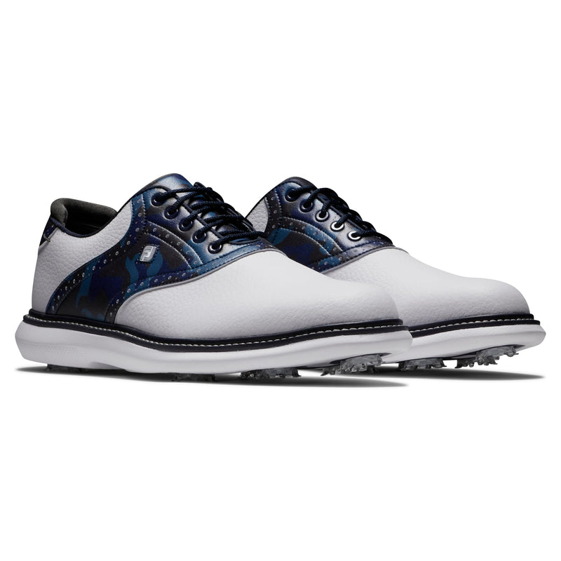 FootJoy Traditions White/Navy/Multi, 10 UK Medium - Golf Gift