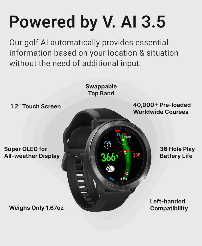 Voice Caddie T11 PRO Golf GPS Watch | Smart Golf Watch with GPS & Golf Swing Analyzer with Course Preview, Wind Direction/Speed | Ideal Golf Gifts for Men & Women - Golf Gift