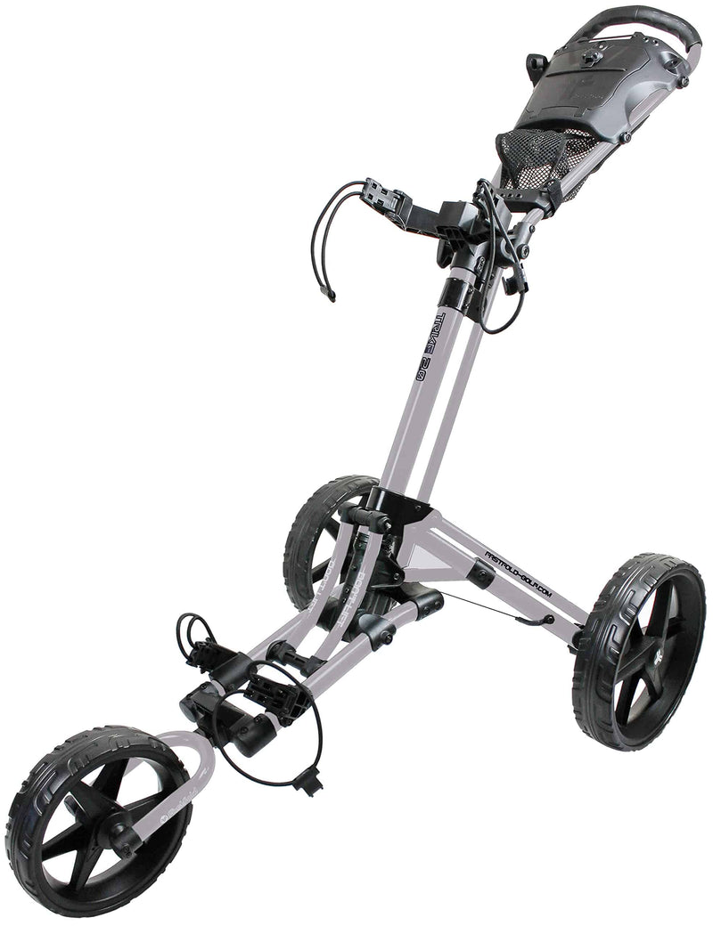 Fastfold Silver/Black Trike 2.0 Golf Trolley - Golf Gift