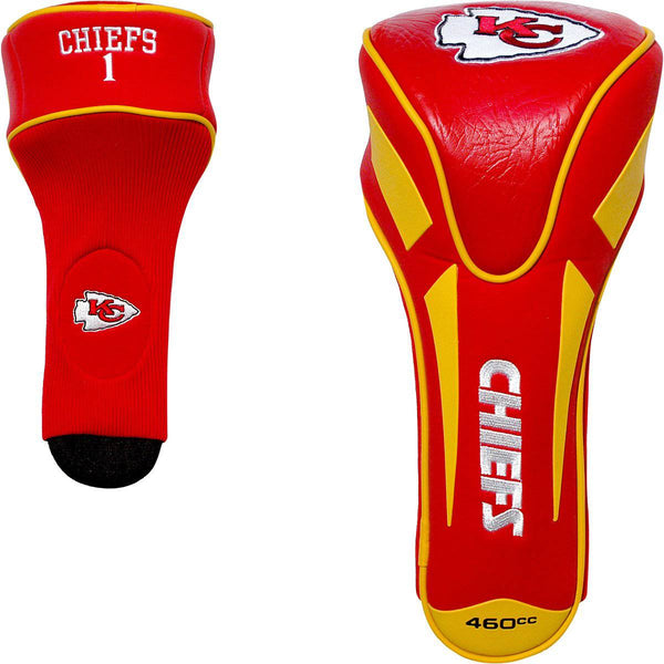 Team Golf NFL Kansas City Chiefs Single Apex Driver Head Cover Golf Club Single Apex Driver Headcover, Fits All Oversized Clubs, Truly Sleek Design - Golf Gift