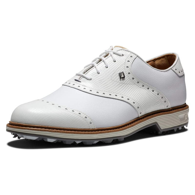 FootJoy Men's Premiere Series Wilcox Golf Shoe, White White Grey, 10 UK - Golf Gift