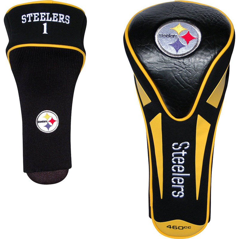 Team Golf NFL Pittsburgh Steelers Single Apex Driver Head Cover Golf Club Single Apex Driver Headcover, Fits All Oversized Clubs, Truly Sleek Design - Golf Gift