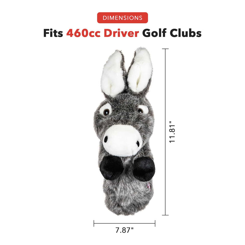 Daphne's Donkey Novelty Head Cover - Grey - Golf Gift