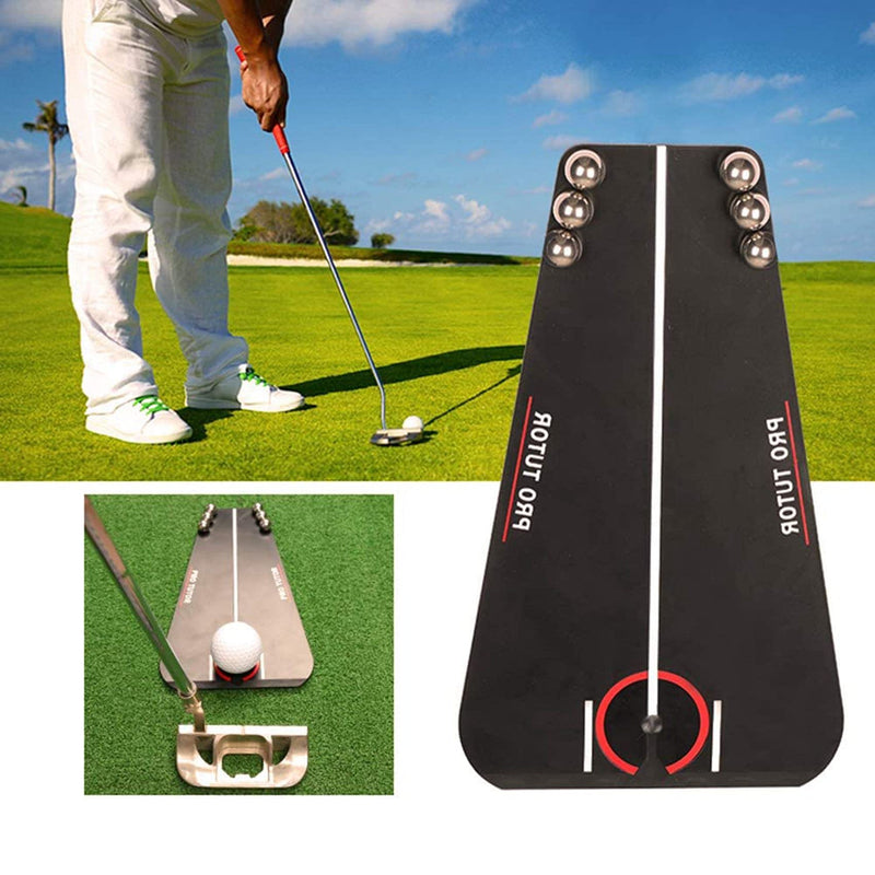 Stuurvnee Putting Tutor with Free Zipper Case, Putting Aid Indoor Putting Trainer/Aids - Golf Gift