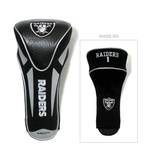 Team Golf NFL Las Vegas Raiders Single Apex Driver Head Cover Golf Club Single Apex Driver Headcover, Fits All Oversized Clubs, Truly Sleek Design - Golf Gift