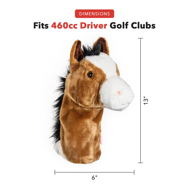 Daphne's Novely Headcover - Horse,Brown-White,P36 - Golf Gift