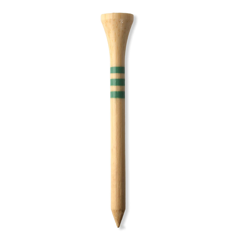 Green Swing Bamboo Golf Tees 70mm | Strong Sustainable Biodegradable | 30pcs (Natural Bamboo) - Golf Gift