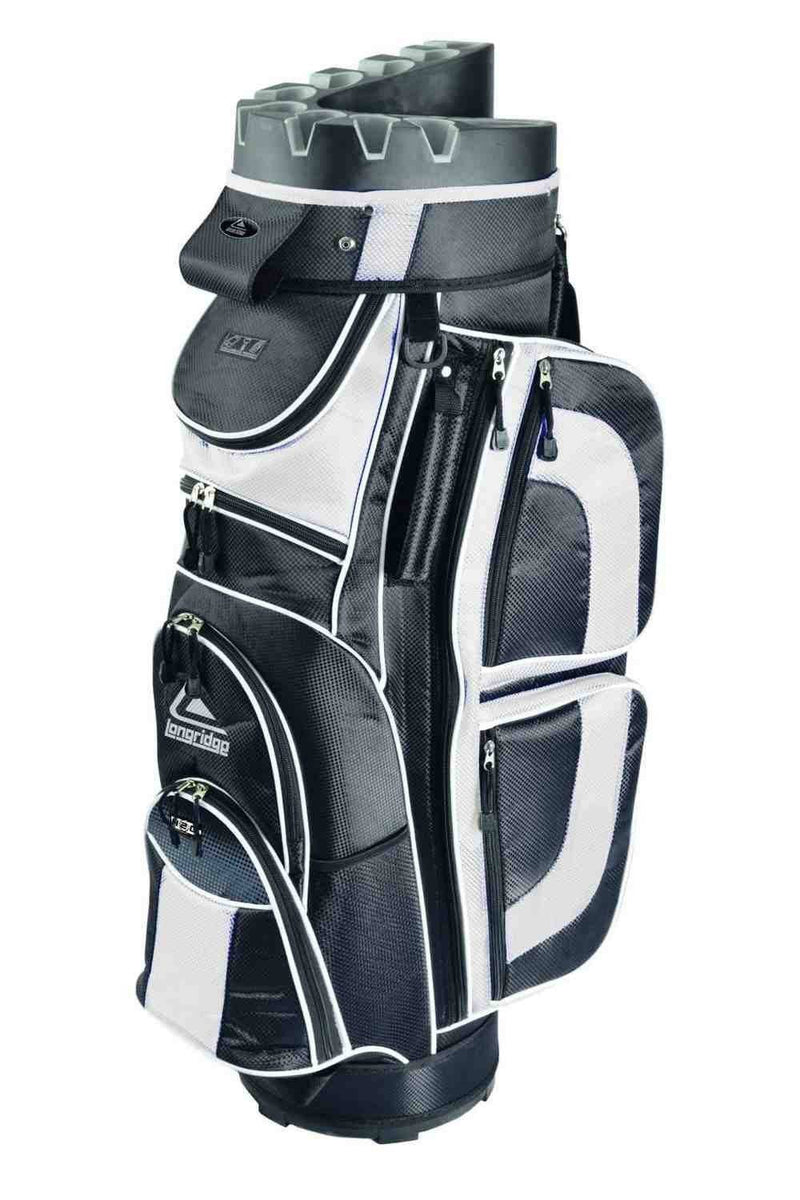 Longridge Pro Cart Bag - black and white - Golf Gift