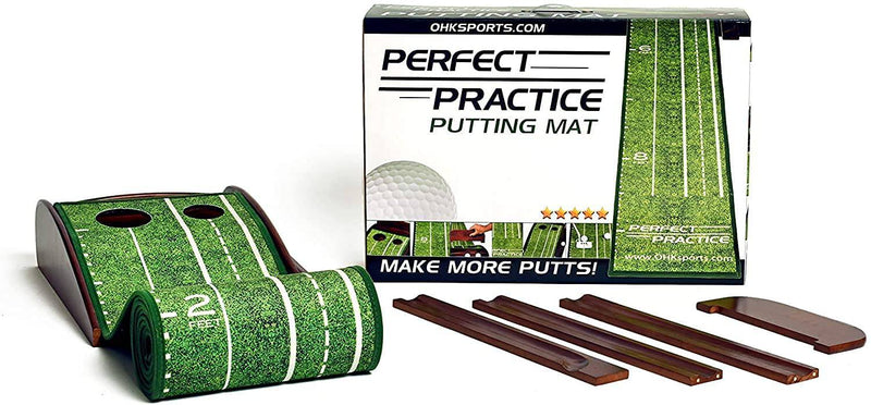 PERFECT PRACTICE Perfect Putting Mat - Official Putting Mat of Dustin Johnson - Golf Gift