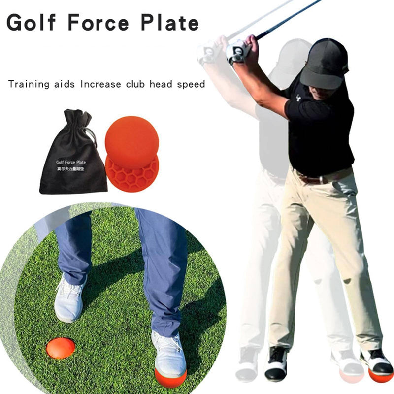 Golf Pressure Plate | Rubber Ground Reaction Force | Reusable Golf Training Aid | Rubber Golf Swing Step Pad | Golf Force Plate | Golf Teaching & Training Aid for Club Practice Equipment - Golf Gift