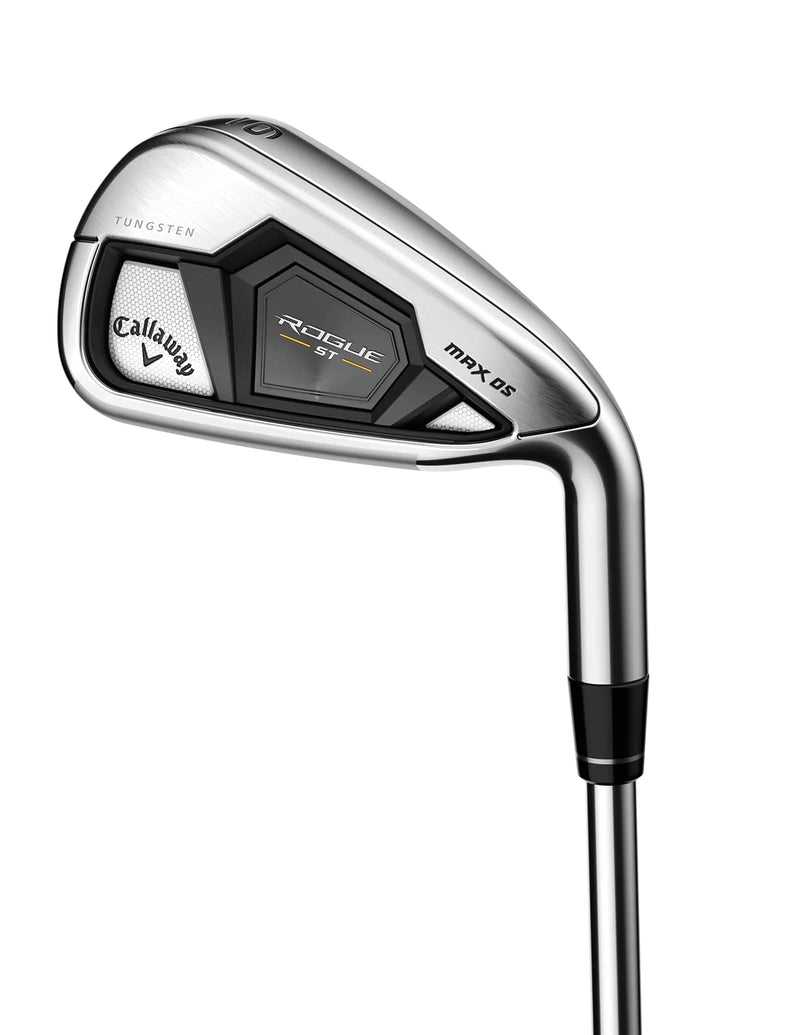 Callaway Golf Rogue ST Max OS Iron Set (Right Hand, Graphite Shaft, Stiff Flex, 4 Iron - PW, Set of 7 Clubs) - Golf Gift