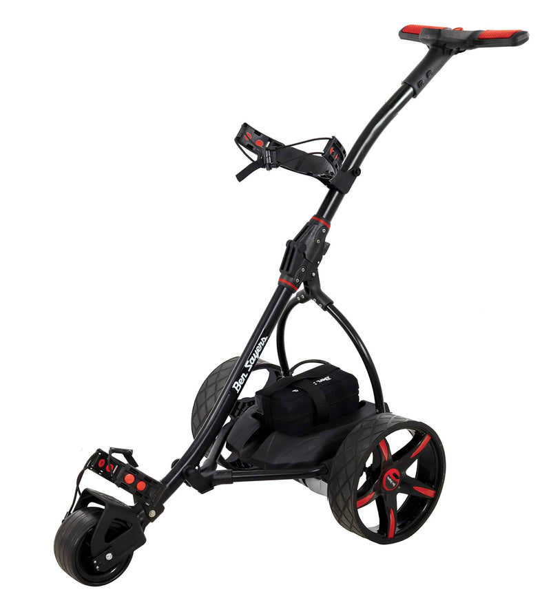 Ben Sayers 18-Lithium Electric Golf Trolley - Black/Red, 18-Hole - Golf Gift