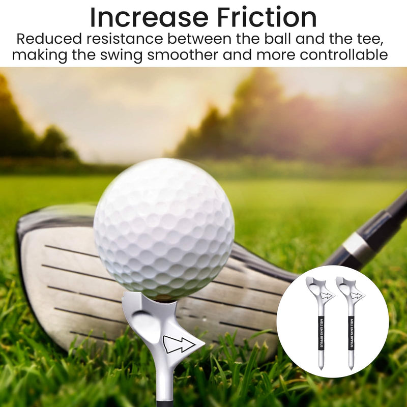 GALAMAX 10 Pcs Golf Tees, Unbreakable 10° Golf Tees Plastic, Personalised Low Resistance Golf Tee and Increase Distance Golf Accessories - Golf Gift