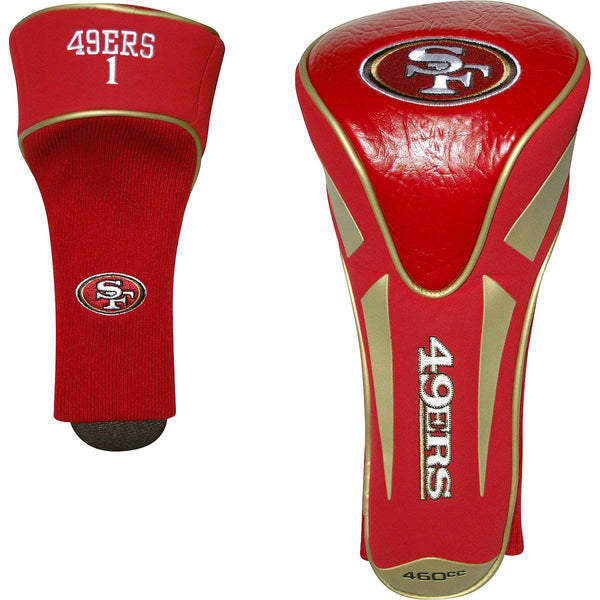 Team Golf NFL San Francisco 49ers Single Apex Driver Head Cover Golf Club Single Apex Driver Headcover, Fits All Oversized Clubs, Truly Sleek Design - Golf Gift