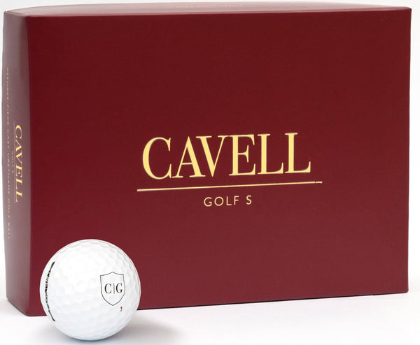 Cavell Golf S | 12 Golf Balls | High-Performance 3-Piece Cast Urethane Tour Ball | Golf Gifts and Golf Accessories - Golf Gift