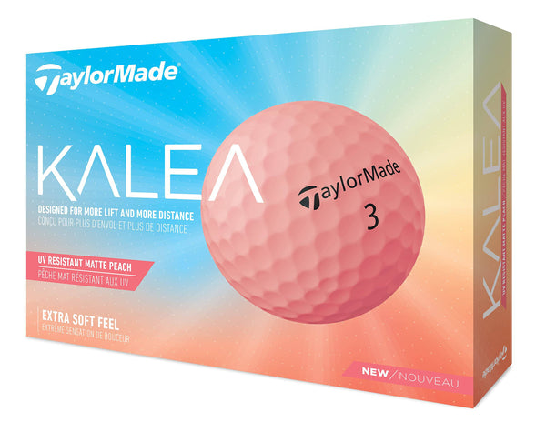 TaylorMade Women's Kalea Golf Ball, Peach, 12er Pack - Golf Gift