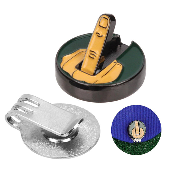 lasuroa Magnetic Golf Hat Clip, Golf Ball Marker Hat Clip Funny Golf Ball Marker with Three-Tooth Cap Clip Magnet Golf Accessories Gifts for Golf Enthusiast - Golf Gift