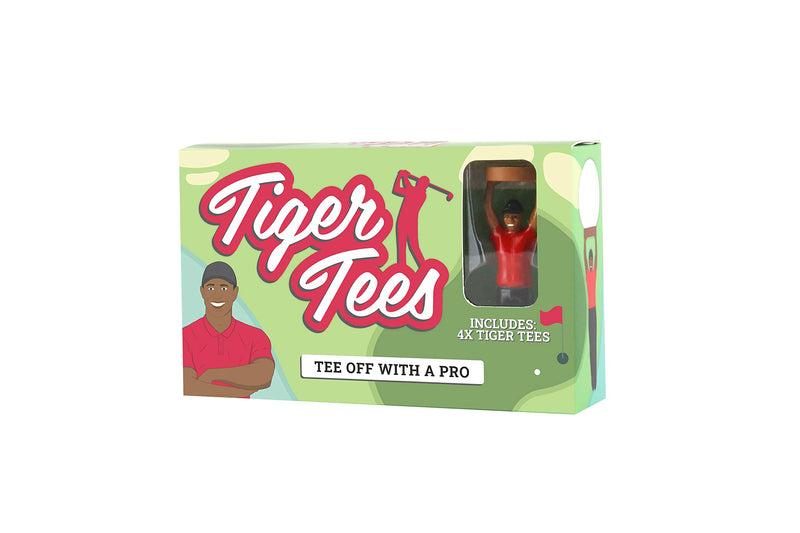 Gift Republic Unisex 4-pack Tiger Golf Tees 4 Pack, Multi-coloured, One Size UK - Golf Gift