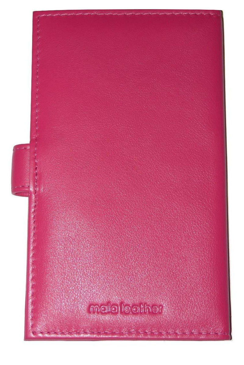 Mala Leather Golf Scorecard Holder - UK and European style (Pink) - Golf Gift