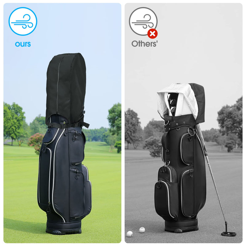 Rilime Golf Bag Rain Cover - Waterproof Golf Bag Cover Golf Bag Rain Cover for Men Women Golf Stand Bags & Carry Cart - Golf Gift