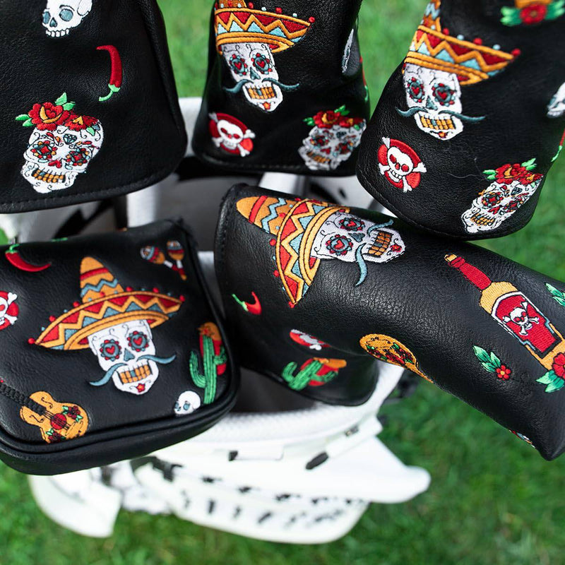 Golf Club Head Cover 3 Wood Headcover Sugar Skull (for Fairway(1pcs)) - Golf Gift