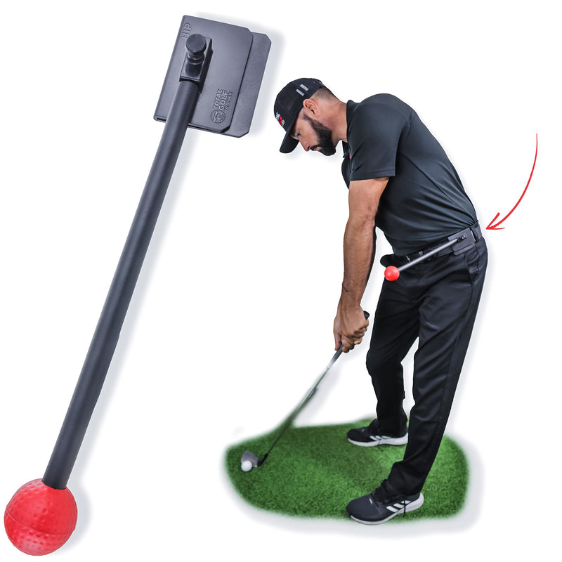 TOTAL GOLF TRAINER HIP Aid - Increases Club Speed, Power & Distance - Proper Hip Turn/Posture/Rotation - Eliminate Chicken Wing/Sliding/Early Extension - Golf Gift