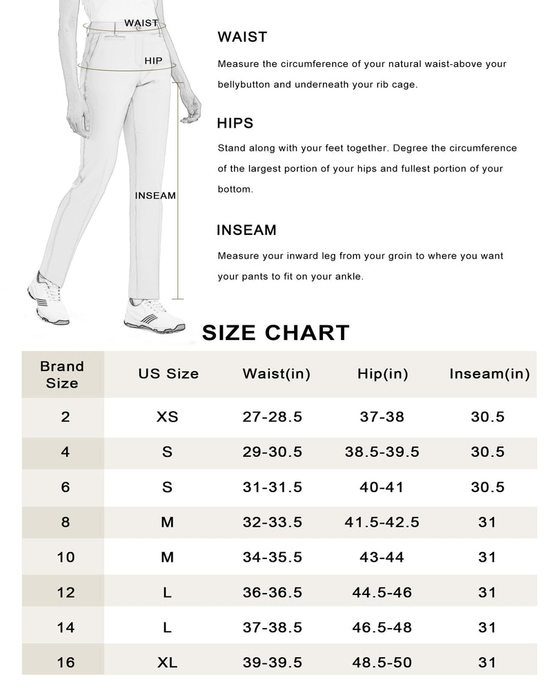 Bakery Womens Golf Pants Stretch Straight Lightweight Breathable Chino Pants Size 14 Beige - Golf Gift