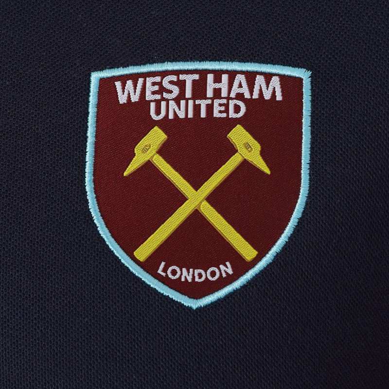 West Ham United Men’s Contrast Sleeve Golf Polo Shirt