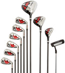 Wilson Men’s +1” Tall Golf Set with Stand Bag – Black/Grey/Red
