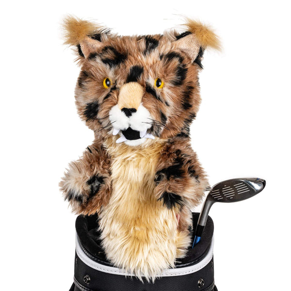 Daphne's Bobcat Novelty Golf Driver Headcover - Beige - Golf Gift