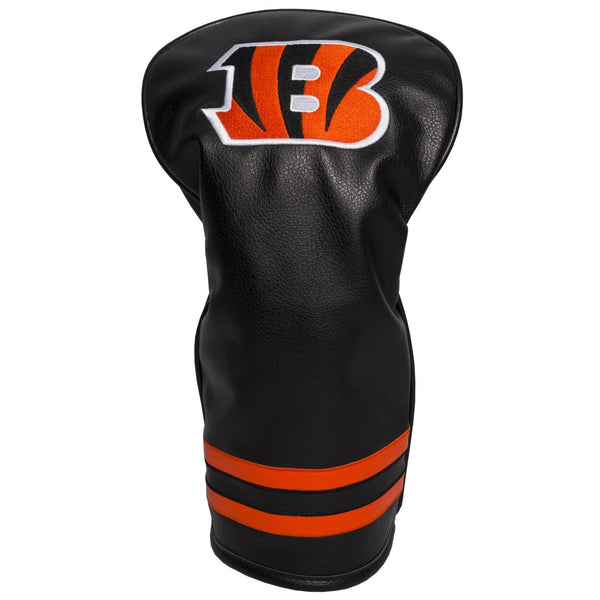 TEAM GOLF NFL Cincinnati Bengals Vintage Driver Head Cover Vintage Driver Golf Club Headcover, Form Fitting Design, Retro Design & Superb Embroidery - Golf Gift