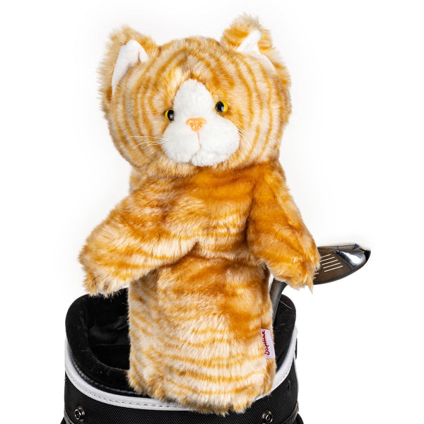 Daphne's Calico Cat Novelty Headcover, Gold - Golf Gift