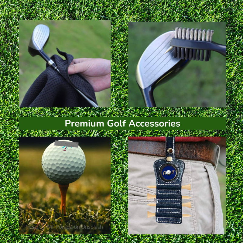 Merry Movers Golf Gifts - Birthday Gifts for Men Who Have Everything - Golf Accessories for Men – Men’s Gadgets 2023 - Multi Tool, Divot, Brush, Towel, Tees, Tee Bag, Tee Holder and Ball Holder - Golf Gift