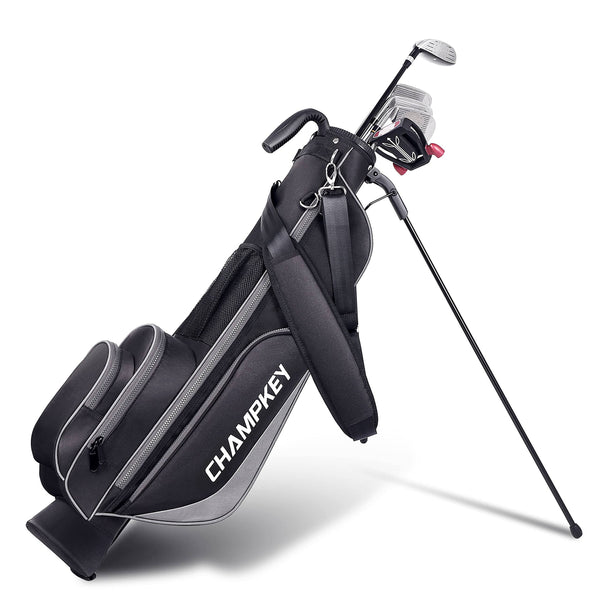 CHAMPKEY Lightweight Golf Stand Bag | Professional Pitch Golf Bag Ideal for The Driving Range, Par 3 and Executive Courses（Golf Stand Bag 2.0） - Golf Gift