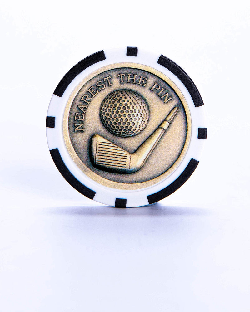 Poker Chip Golf Ball Marker | Society Golf Prize | Nearest the Pin Longest Drive | Father & Son Challenges | Small Golf Gift (Pack of 2) | Gift For Golfers - Golf Gift