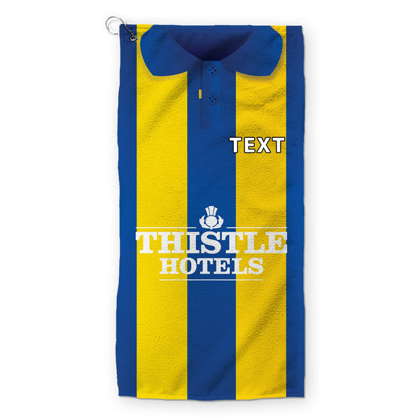 Leeds Retro Golf Towel – 1994 Away Design - Personalised
