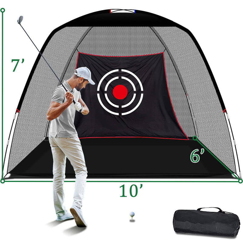 KAIDIDA Golf Practice Hitting Nets for Backyard Driving Indoor Use Heavy Duty Practice Golf Driving Nets for Backyard Premium Portable Golf Impact Nets Cages with Frame for Men Women - Golf Gift