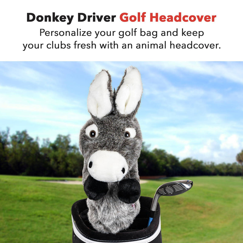 Daphne's Donkey Novelty Head Cover - Grey - Golf Gift