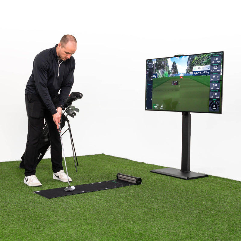 ExPutt EX500D Pro Golf Putting Simulator, Home Golf Simulator, Perfect Your Putting Swing Anytime, Anywhere, Black - Golf Gift