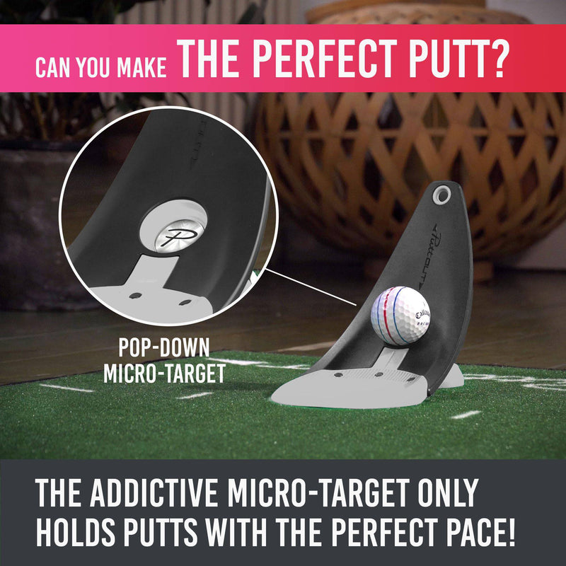 PuttOUT Premium Pressure Putt Trainer - Perfect Your Golf Putting, Stone - Golf Gift