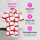 Men’s England St George’s Cross Golf Polo by Royal & Awesome