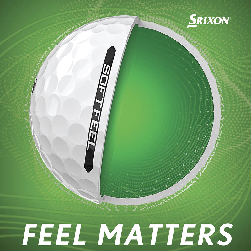 Srixon Soft Feel 13 - Dozen Golf Balls - Distance and Low Compression Golf Balls - Golf Gifts and Golf Accessories, TOUR YELLOW - Golf Gift