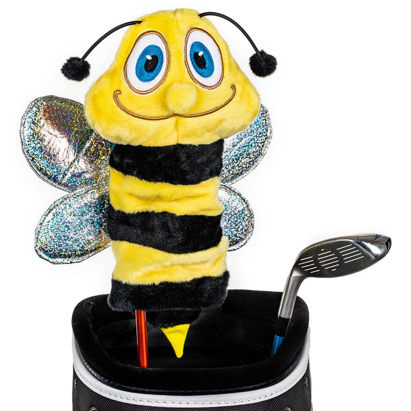 Daphne's Bee Novelty Hybrid Headcover - Black/Yellow, 30 x 20 x 20 centimetres - Golf Gift