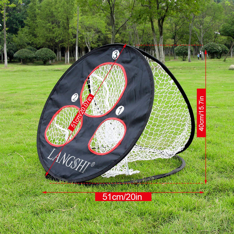 iLH Practice Golf Chipping Net Practice Your Short Game Happy Life - Golf Gift